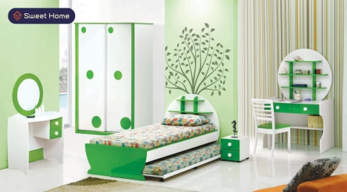 Kid's Bedroom Set Children's Bedroom Set Colorful Bedroom Set Almari Kanak-Kanak