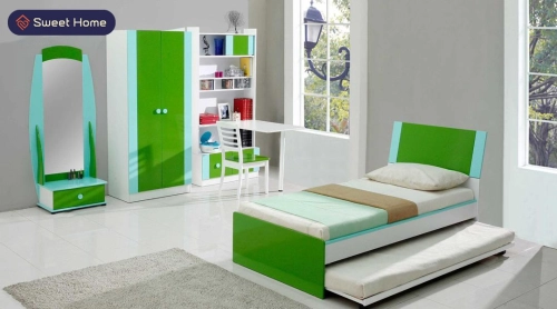 Kid's Bedroom Set Children's Bedroom Set Colorful Bedroom Set Almari Kanak-Kanak