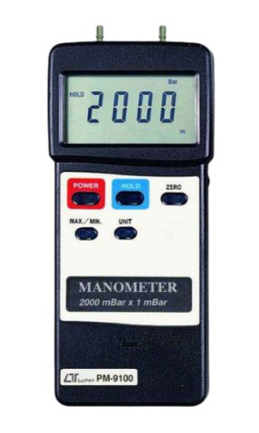lutron pm-9100 manometer, 2000 mbar, differential input