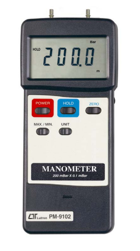 lutron pm-9102 manometer, 200 mbar, differential input