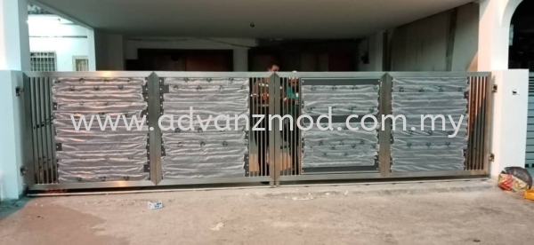  Stainless Steel Gate With Aluminium Panel Selangor, Malaysia, Kuala Lumpur (KL), Puchong Supplier, Supply, Supplies, Retailer | Advanz Mod Trading