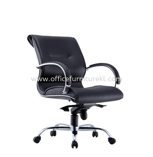 TORIO LOW BACK DIRECTOR CHAIR | LEATHER OFFICE CHAIR BUKIT BINTANG KL