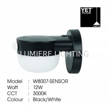 YET WALL LIGHT W8007 SENSOR