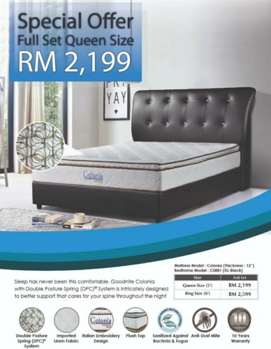 Full set Bed frame + Mattress SPECIAL PACKAGE PROMOTION PENANG 