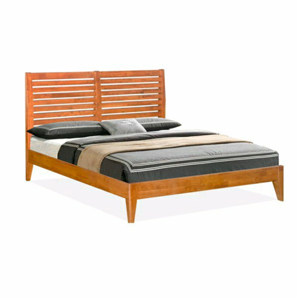 Designer Full Solid Queen Wooden Bed Frames 5' - Oak