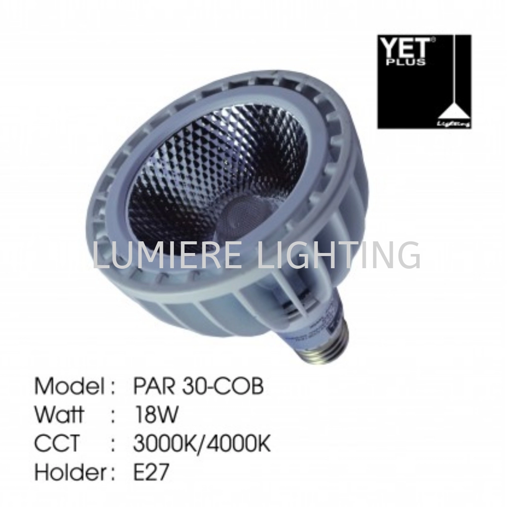 YET LIGHT BULB PAR30 18W