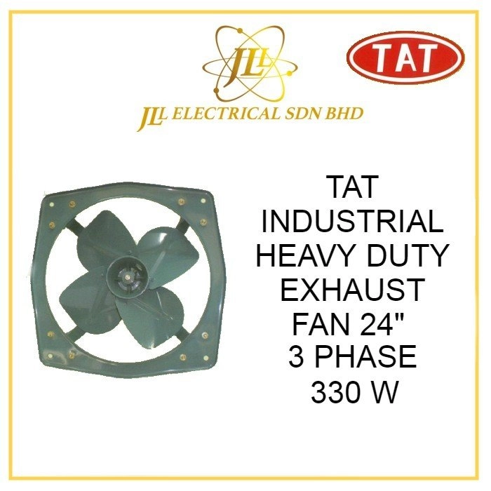 TAT 24" INDUSTRIAL HEAVY DUTY VENTILATOR EXHAUST FAN 330W 3 PHASE 415V