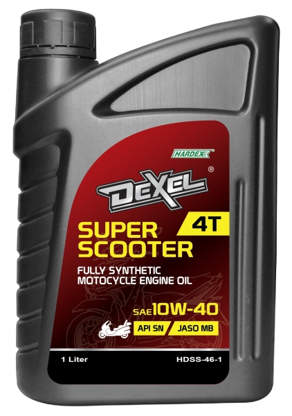 HARDEX DEXEL SUPER SCOOTER 4T FULLY SYNTHETIC MOTORCYCLE OIL SAE 10W-40  DEXEL FULLY SYNTHETIC MOTORCYCLE ENGINE OIL LUBRICANT PRODUCTS Pahang, Malaysia, Kuantan Manufacturer, Supplier, Distributor, Supply | Hardex Corporation Sdn Bhd