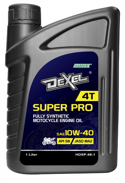 HARDEX DEXEL SUPER PRO 4T FULLY SYNTHETIC MOTORCYCLE OIL SAE 10W-40  DEXEL FULLY SYNTHETIC MOTORCYCLE ENGINE OIL LUBRICANT PRODUCTS Pahang, Malaysia, Kuantan Manufacturer, Supplier, Distributor, Supply | Hardex Corporation Sdn Bhd