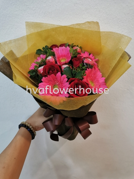 Flower Gerbera Mix 004 Flower Gerbera Bouquet Johor Bahru (JB), Malaysia, Ulu Tiram Supplier, Suppliers, Supply, Supplies | HV A Flower House