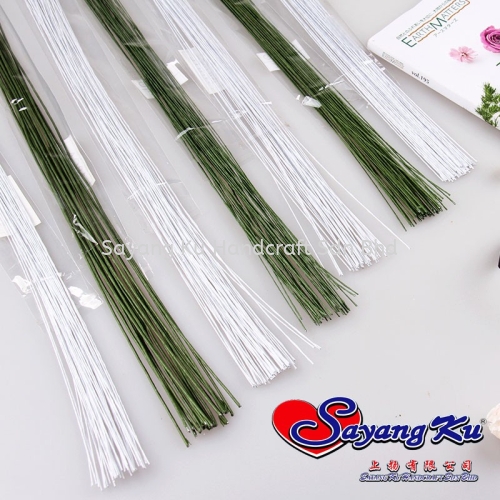 (8 Size) Dawai Bunga / Floral Wire (Green , White)