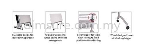 Heavy duty foldable table with custor A1 specification