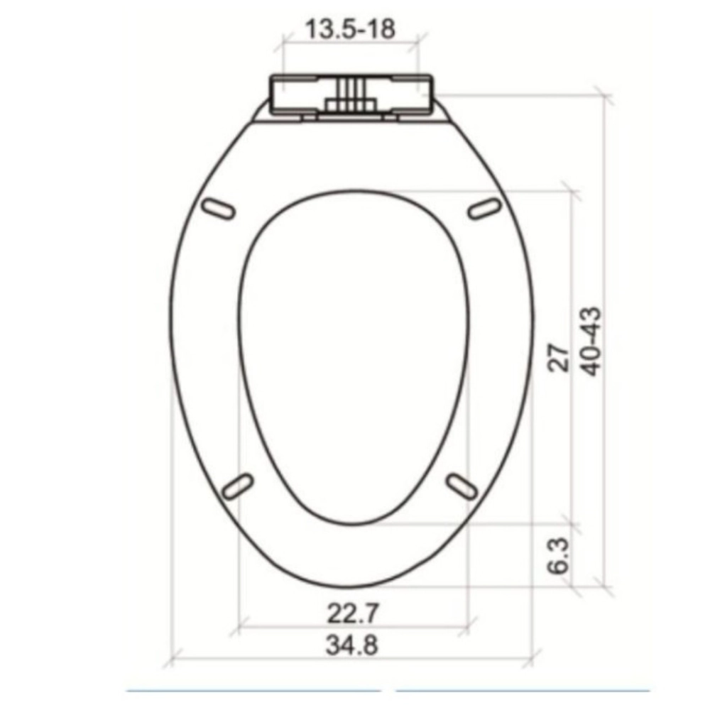  Soft Close Toilet Seat Cover 086