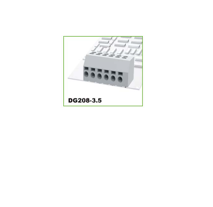 degson - dg208-3.5 pcb spring terminal block