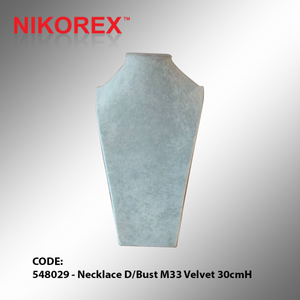 548029 - Necklace D:Bust M33 Velvet 30cmH Necklace Display JEWELRY DISPLAYS Malaysia, Johor Bahru (JB), Kuala Lumpur (KL), Selangor, Melaka, Perak, Pahang, Singapore Supplier, Manufacturer, Supply, Supplies | Nikorex Display Products (M) Sdn Bhd