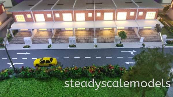  Double Storey Terrace Genting Properties Kuala Lumpur (KL), Malaysia, Selangor, Kepong Architectural, Building, Model | Steady Scale Models