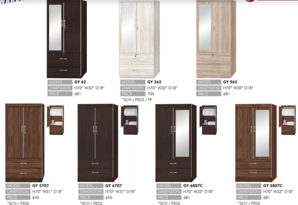 Wardrobe Wardrobe  Bedroom Set Selangor, Kuala Lumpur (KL), Puchong, Malaysia Supplier, Suppliers, Supply, Supplies | Elmod Online Sdn Bhd