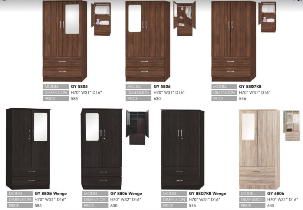 Wardrobe 1 Wardrobe  Bedroom Set Selangor, Kuala Lumpur (KL), Puchong, Malaysia Supplier, Suppliers, Supply, Supplies | Elmod Online Sdn Bhd