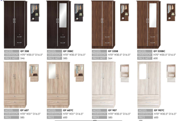 Wardrobe 2 Wardrobe  Bedroom Set Selangor, Kuala Lumpur (KL), Puchong, Malaysia Supplier, Suppliers, Supply, Supplies | Elmod Online Sdn Bhd