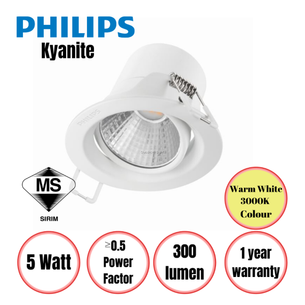 PHILIPS KYANITE 5W LED EYEBALL PHILIPS PRODUCT Selangor, Malaysia, Kuala Lumpur (KL), Puchong Supplier, Suppliers, Supply, Supplies | TT Lighting