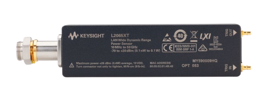 keysight l2065xt 10mhz to 53ghz lan thermal vacuum compliance power sensor