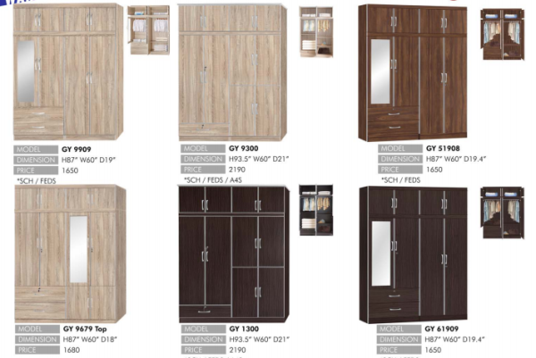 Wardrobe 10 Wardrobe  Bedroom Set Selangor, Kuala Lumpur (KL), Puchong, Malaysia Supplier, Suppliers, Supply, Supplies | Elmod Online Sdn Bhd