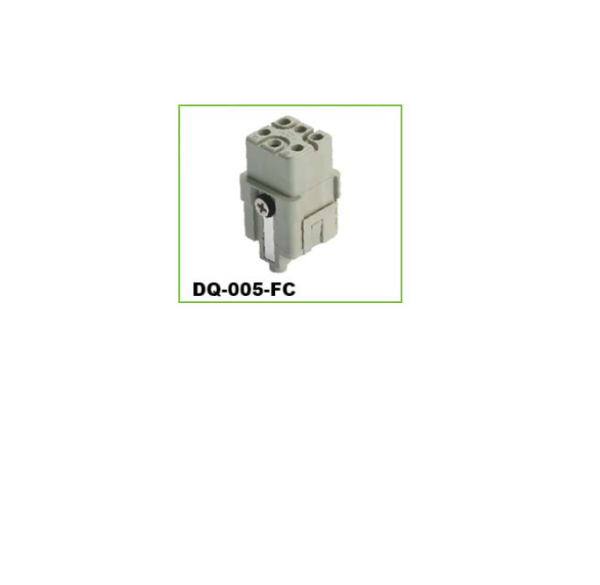 DEGSON - DQ-005-FC DQ SERIES HEAVY DUTY CONNECTORS  Insert Series Heavy Duty Connector Degson Selangor, Penang, Malaysia, Kuala Lumpur (KL), Petaling Jaya (PJ), Butterworth Supplier, Suppliers, Supply, Supplies | MOBICON-REMOTE ELECTRONIC SDN BHD