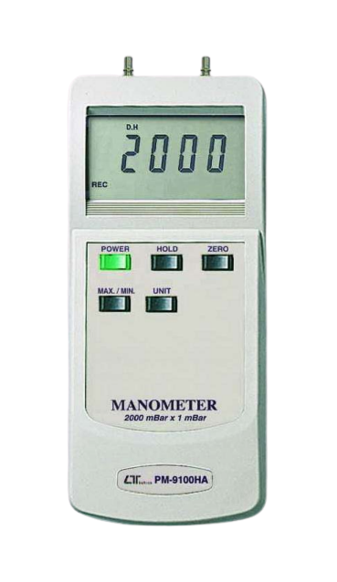lutron pm-9100ha manometer, 2000 mbar, differential input