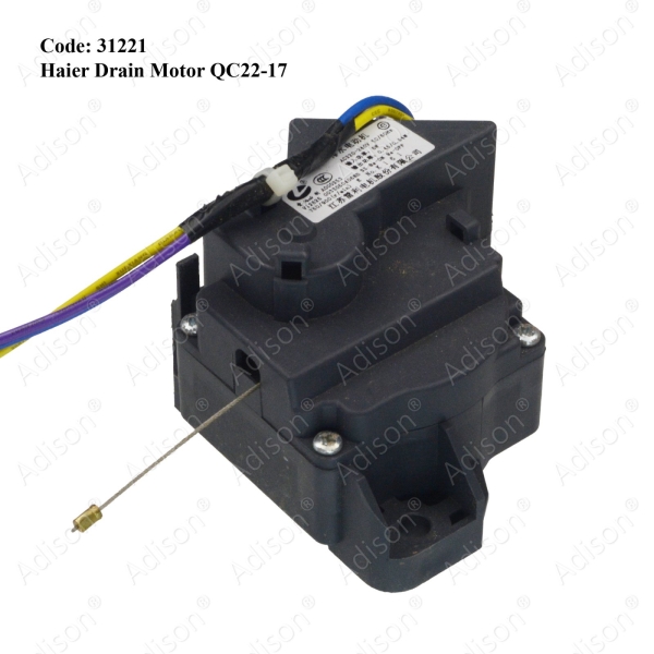 Code: 31221 Haier Drain Motor DWF-A1088 DWF-A1068 HWM85-9288 Drain Motor / Gear Motor Washing Machine Parts Melaka, Malaysia Supplier, Wholesaler, Supply, Supplies | Adison Component Sdn Bhd