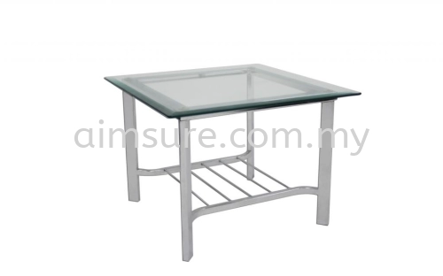 Side coffee table tempered glass top AIM9900-6T