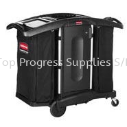 FG9T7600BLA Executive Housekeeping Compact Cleaning Cart - High Capacity CLEANING AND HOUSEKEEPING CARTS RUBBERMAID TOOLS & ACCESSORIES Penang, Malaysia, Selangor, Kuala Lumpur (KL), Perai, Batu Caves Supplier, Suppliers, Supply, Supplies | TOP PROGRESS SUPPLIES SDN. BHD.