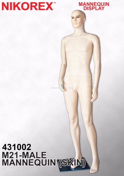 431002 C MALE PLASTIC MANNEQUIN SKIN (M21) Male Mannequin MANNEQUINS Malaysia, Johor Bahru (JB), Kuala Lumpur (KL), Selangor, Melaka, Perak, Pahang, Singapore Supplier, Manufacturer, Supply, Supplies | Nikorex Display Products (M) Sdn Bhd