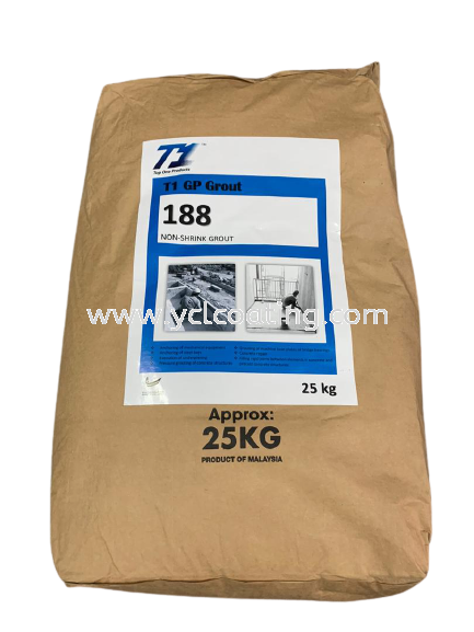 T1 GP Grout 188 Non Shrink Grout Selangor, Malaysia, Kuala Lumpur (KL), Kajang Supplier, Suppliers, Supply, Supplies | YCL Coating Sdn Bhd