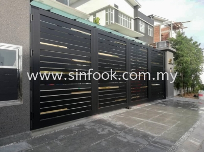 ALUMINIUM TRACKLESS FOLDING GATE