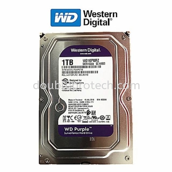  WD Purple Surveillance Hard Disk Drives 1TB Others Seremban, Negeri Sembilan, Malaysia Supplier, Installation, Supply, Supplies | Double Protech Automation