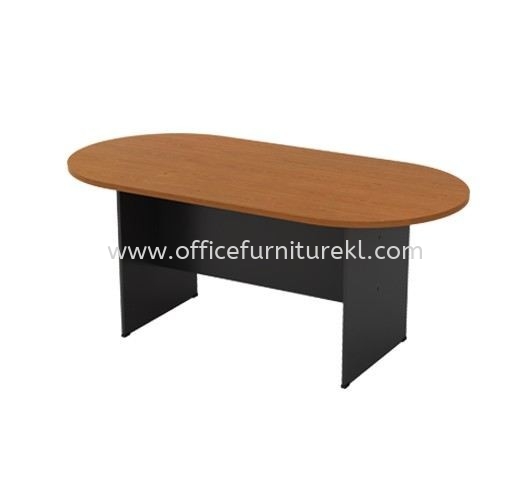 OVAL MEETING TABLE WITH WOODEN BASE GO 18