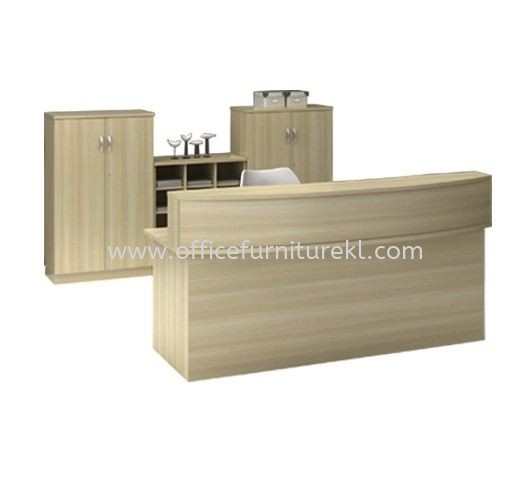 MUPHI RECEPTION COUNTER OFFICE TABLE METAL LEG EXCT 1800 - reception counter office table bandar botanik | reception counter office table bandar baru klang | reception counter office table kepong