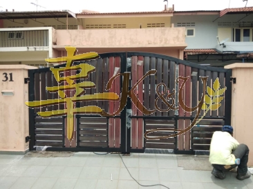 Mild Steel Aluminium Panel Main Gate(Folding/Swing)