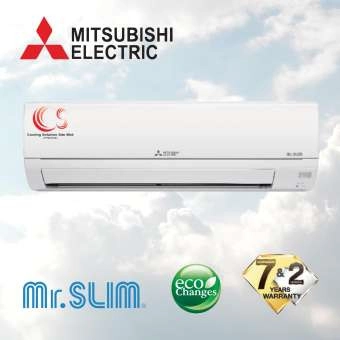 (MS-JR10VF/MU-JR10VF) Mitsubishi Air Conditioner Non-Inverter R32 1.0HP - 2.5 HP + Eco Changes + R32 Refrigerant + Mr.Slim