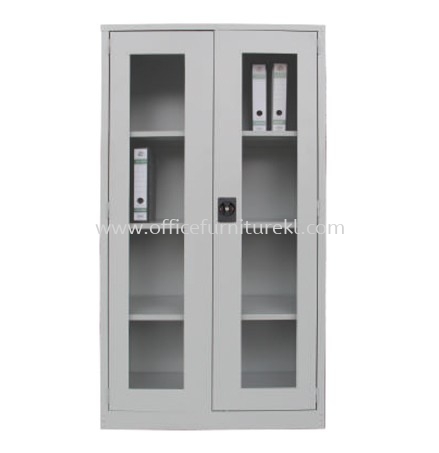 FULL HEIGHT STEEL CUPBOARD WITH GLASS SWINGING DOOR A118GS - port klang | bandar botanik | banting