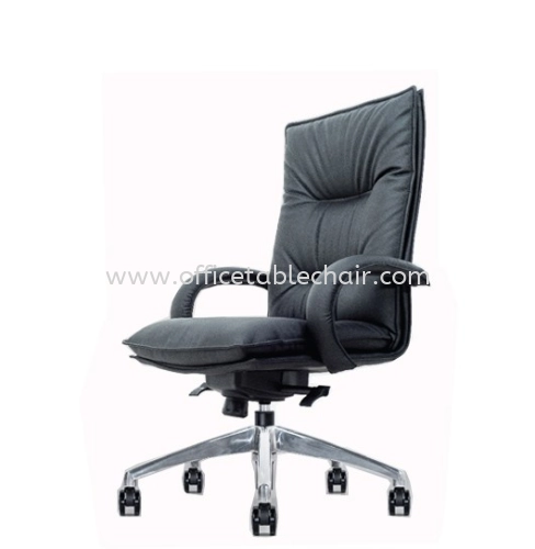 ROSEUM EXECUTIVE HIGH BACK PU CHAIR C/W ROCKET ALUMINIUM BASE