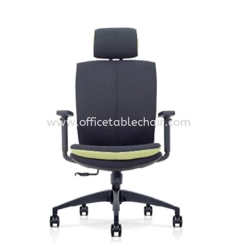 POMEA EXECUTIVE HIGH BACK PU CHAIR C/W ROCKET NYLON BASE