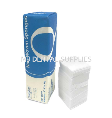 NON WOVEN SPONGES (2"X 2" X 4PLY), WELLMED