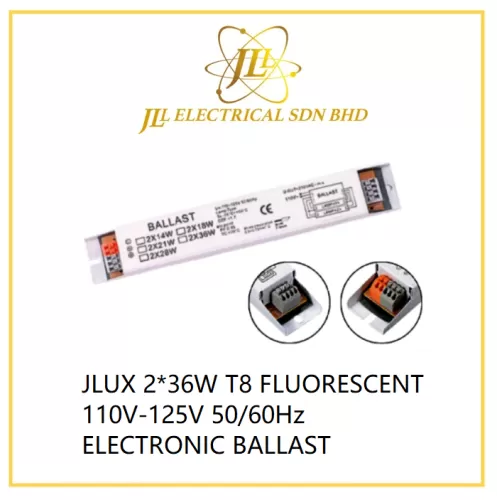 JLUX 2*36W T8 FLUORESCENT 110V-125V 50/60Hz ELECTRONIC BALLAST for ship use