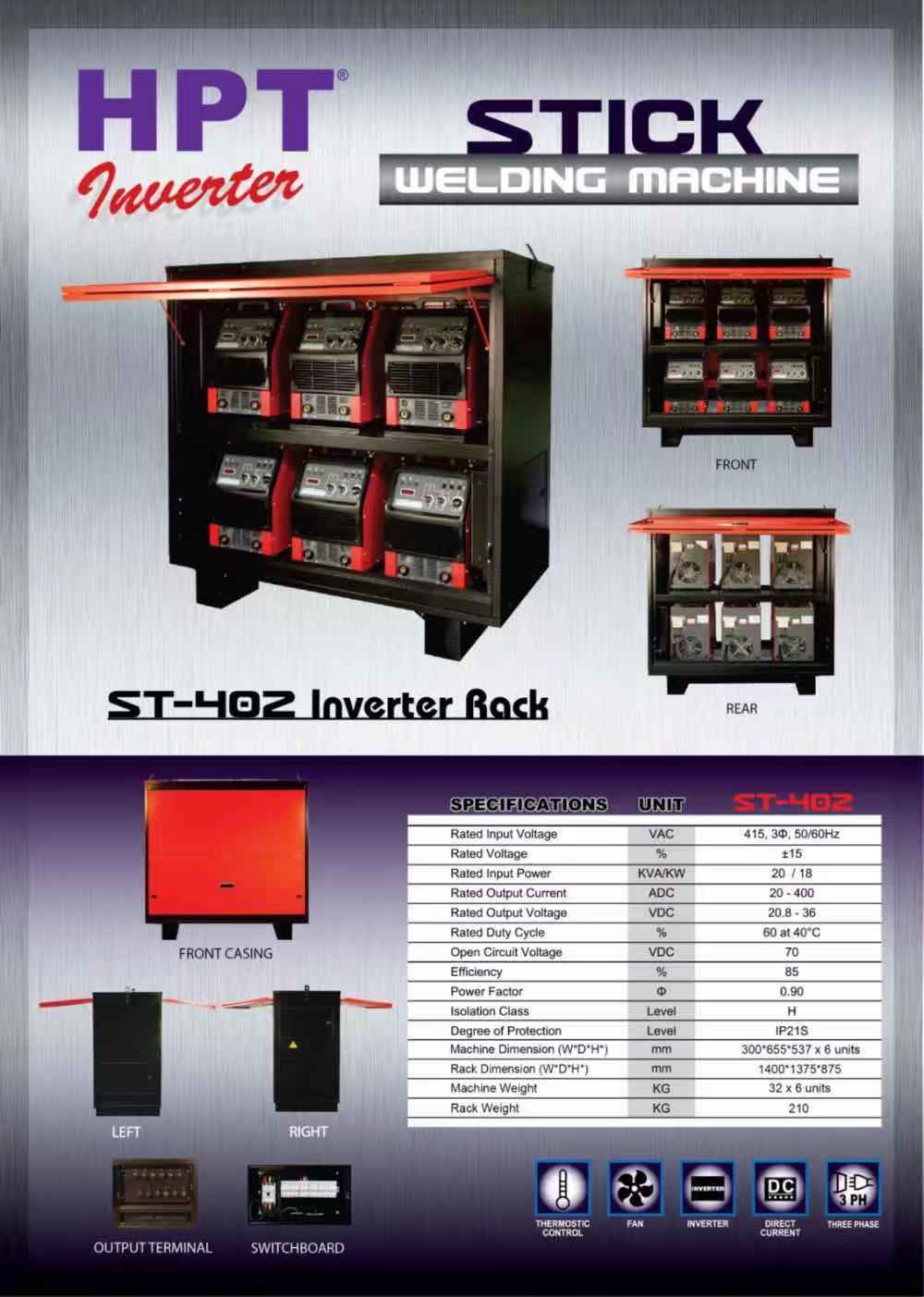 HPT STICK MACHINE ST-402 INVERTER RACK