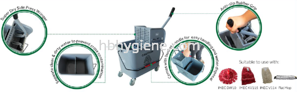 IMEC SP18 Mop Bucket Mop Bucket Cleaning Equipment Pontian, Johor Bahru(JB), Malaysia Suppliers, Supplier, Supply | HB Hygiene Sdn Bhd