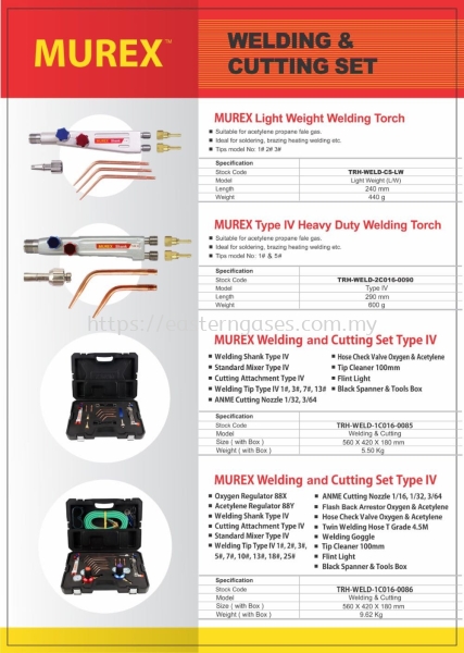 WELDING & CUTTING SET WELDING & CUTTING TORCH ACCESSORIES Selangor, Malaysia, Kuala Lumpur (KL), Klang Supplier, Suppliers, Supply, Supplies | Eastern Gases Trading Sdn Bhd