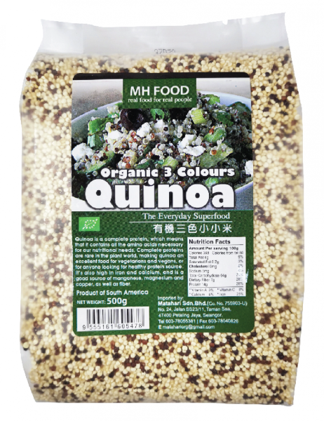 Organic 3 Colour Quinoa GRAINS Malaysia, Selangor, Kuala Lumpur (KL), Klang, Petaling Jaya (PJ) Manufacturer, Wholesaler, Supplier, Importer | Matahari Sdn Bhd