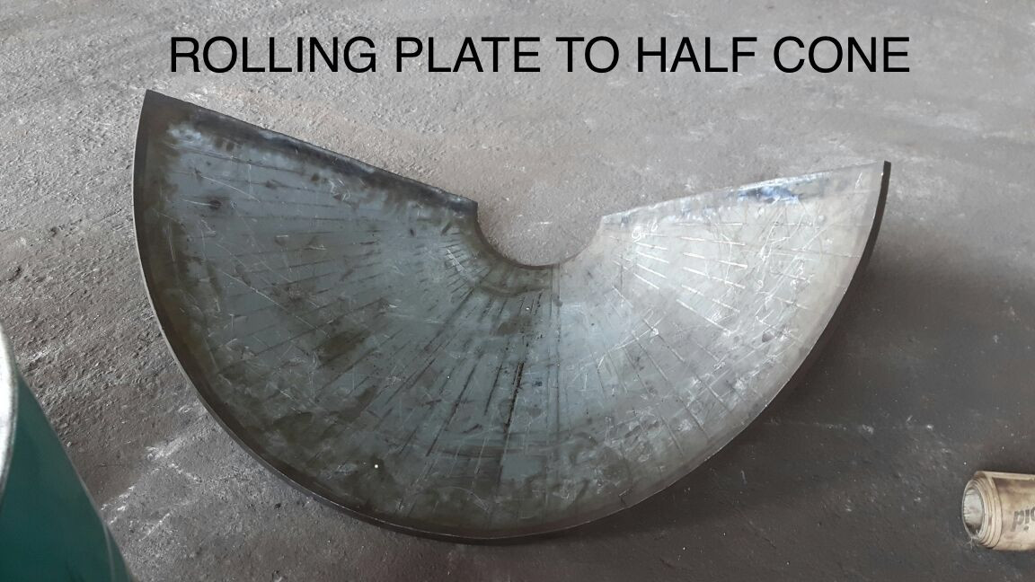 ROLLING PLATE TO HALF CONE