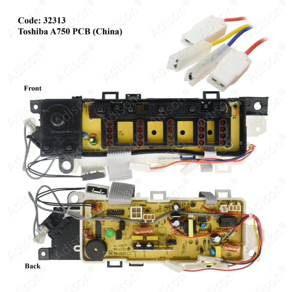 Code: 32313 PCB Board for Toshiba A750(China) PCB Board Washing Machine Parts Melaka, Malaysia Supplier, Wholesaler, Supply, Supplies | Adison Component Sdn Bhd